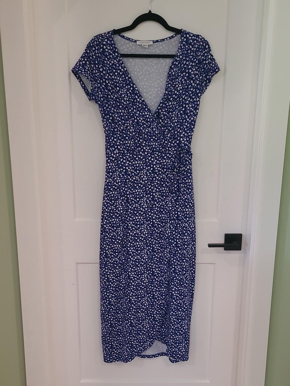 Rebel Sugar Blue and White Floral Midi Dress